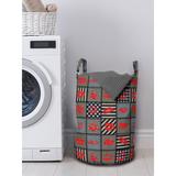 East Urban Home Ambesonne Colorful Laundry Bag Fabric in Black/Gray/Red | 12.99 H x 12.99 W in | Wayfair 544EBE502A724B41B8B764621DED93A5