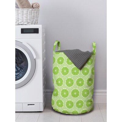 East Urban Home Ambesonne Fruit Laundry Bag Fabric in Green | 12.99 H x 12.99 W in | Wayfair 58FAC93E10FE4779B846DB985BD9E471