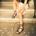 Free People Shoes | New Free People Women's Dani Gladiator Sandals | Color: Black/White | Size: 36eu