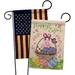 Ornament Collection Happy Easter Colorful Basket Eggs 2-Sided Polyester 1'5 x 1'1 ft. Garden flag in Brown/Green/Pink | 18.5 H x 13 W in | Wayfair