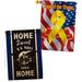 Breeze Decor Decorative House Decoration Yard Banner 2-Sided Polyester 40 x 28 in. House Flag in Blue/Red/Yellow | 40 H x 28 W in | Wayfair