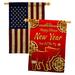 Ornament Collection Chinese New Year of The Pig 2-Sided Polyester 3'3 x 2'3 ft. House Flag in Red/Yellow | 40 H x 28 W in | Wayfair