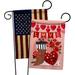 Ornament Collection Valentine Sweet Moment 2-Sided Polyester 1'5 x 1'1 ft. Garden flag in Pink/Red | 18.5 H x 13 W in | Wayfair