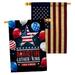 Ornament Collection I Have A Dream 2-Sided Polyester 28 x 40 in. House Flag in Blue/Red/White | 40 H x 28 W in | Wayfair