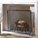 Charlton Home® Anja Single Panel Iron Fireplace Screen Iron in Black/Gray | 33 H x 44 W x 4 D in | Wayfair 635D1565EE1342D8A02FDDA6BA90C894