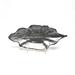 Murano Art Collection Foglia Willow Vanity Tray Glass in Gray | 1 H x 11.5 W x 5 D in | Wayfair 23128