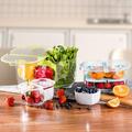 Prep & Savour Fresh Produce Vegetable Fruit Storage Containers 3piece Set, Bpa-free Fridge Storage Container, Partitioned Salad Container | Wayfair