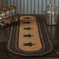 Union Rustic Aanvi Geometric Oval Table Runner Burlap in Black/Brown | 13 D in | Wayfair 1422224AEA7343478C6C0AD9F0100D5F