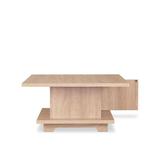 Union Rustic Accursio Solid Wood Pedestal Coffee Table w/ Storage Wood in Brown | 17 H x 32 W x 32 D in | Wayfair 1213E57907654BDA8C8316C6D2F15038
