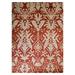 Red/Yellow 60 x 0.75 in Area Rug - Canora Grey Holice Floral Hand-Knotted Wool Red Gold Area Rug Wool | 60 W x 0.75 D in | Wayfair