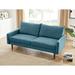 George Oliver Daisha 70" Round Arm Sofa Polyester in Blue | 33 H x 70 W x 32 D in | Wayfair 51300FFF26CE4A1BBA4F4D6DCC4DD4B8