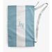 The Holiday Aisle® Joy on a Stripe Christmas Laundry Bag Fabric in Gray/Blue | 29 H x 18 W in | Wayfair 4F4E1D4DD676462AA51D480516AE3525