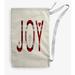 The Holiday Aisle® Joy Filled Season Christmas Laundry Bag Fabric in Gray | 29 H x 18 W in | Wayfair E838EB8D70474BAF9C328ACDAAFEA257