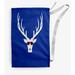 The Holiday Aisle® Cool Dude Holiday Reindeer Christmas Laundry Bag Fabric in Blue/White | 36 H in | Wayfair FB2E69764A7945C08FE17A5E10F8736F
