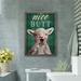 Trinx Sheep - Nice Butt Gallery Wrapped Canvas - Bath & Laundry Animal Illustration Decor, White & Dark Green Bathroom Decor Canvas in Brown | Wayfair