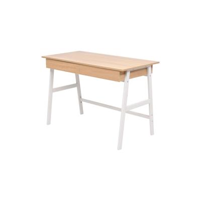 vidaXL Schreibtisch 110x55x75 cm Eichenbraun und Weiß Image