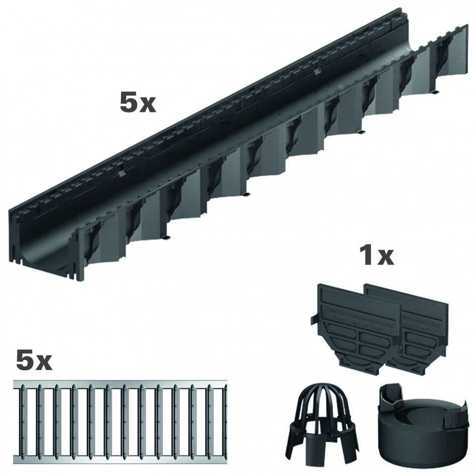 ACO Rundum Sorglos Hexaline, 5 m, mit Stegrost Image