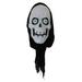 Haunted Hill Farm 2.5-ft. Animated Reaper, Sound, Multi-Colored LED Eyes, Battery Operated, Halloween Decoration
