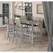 Oxford Garden Travira 7-piece 72-in x 30-in Tekwood Vintage Bar Table & Sling Bar Chair Set