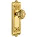 Grandeur Windsor Solid Brass Rose Privacy Door Knob Set with Windsor