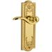 Grandeur Parthenon Solid Brass Rose Privacy Door Lever Set with