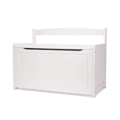 Melissa & Doug Wooden Toy Chest, Sturdy Wooden Chest (8.25 Cubic Feet of Storage, Easy to Assemble, White)
