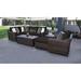 kathy ireland River Brook 8 Piece Outdoor Wicker Patio Furniture Set 08n