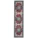 Washable Bryant Ivory/Burgundy 2x8 - Linon Home Décor RUGWR1028