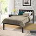 Wood Platform Bed with Headboard/Wood Slat Support Twin