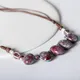 Collier de perles de bohème en céramique en forme de pavé pendentif colliers vintage bijoux de