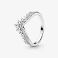 Bague en argent regardé S925 avec couronne de diadème pour femme bague en argent regardé S925