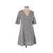 See U Soon Casual Dress - A-Line: Gray Marled Dresses - Women's Size X-Small