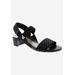 Wide Width Women's Virtual Sandal by Ros Hommerson in Black Elastic (Size 8 W)