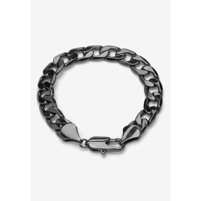 Men's Big & Tall Black Ruthenium Plated 9