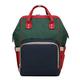 Nappy Changing Backpack Baby Diaper Bag Multi-Function Travel Bag Large Capacity with Insulated Pockets, Side Tissue Pocket Dark Green 27 * 15 * 40CM
