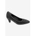 Women's Karat Pump by Ros Hommerson in Black Croco Leather (Size 13 M)