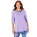 Plus Size Women's Racerback Tank & Tunic Duet by Catherines in Dusty Lilac (Size 2X)