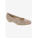 Women's Tabitha Flat by Ros Hommerson in Tan Textile (Size 6 1/2 M)