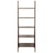 5-Shelf Ladder Bookcase-Warm Brown by Casual Home in Brown