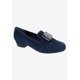 Wide Width Women's Treasure Loafer by Ros Hommerson in Navy Suede (Size 8 W)