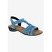 Wide Width Women's Mackenzie Sandal by Ros Hommerson in Blue Multi Stretch (Size 9 1/2 W)