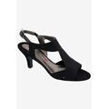 Wide Width Women's Lucky Slingback by Ros Hommerson in Black Micro (Size 8 1/2 W)