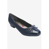 Women's Tawnie Kitten Heel Pump by Ros Hommerson in Navy Print (Size 8 1/2 M)