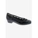 Wide Width Women's Tootsie Kitten Heel Pump by Ros Hommerson in Black Patent (Size 8 W)