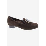 Wide Width Women's Treasure Loafer by Ros Hommerson in Brown Suede (Size 8 W)