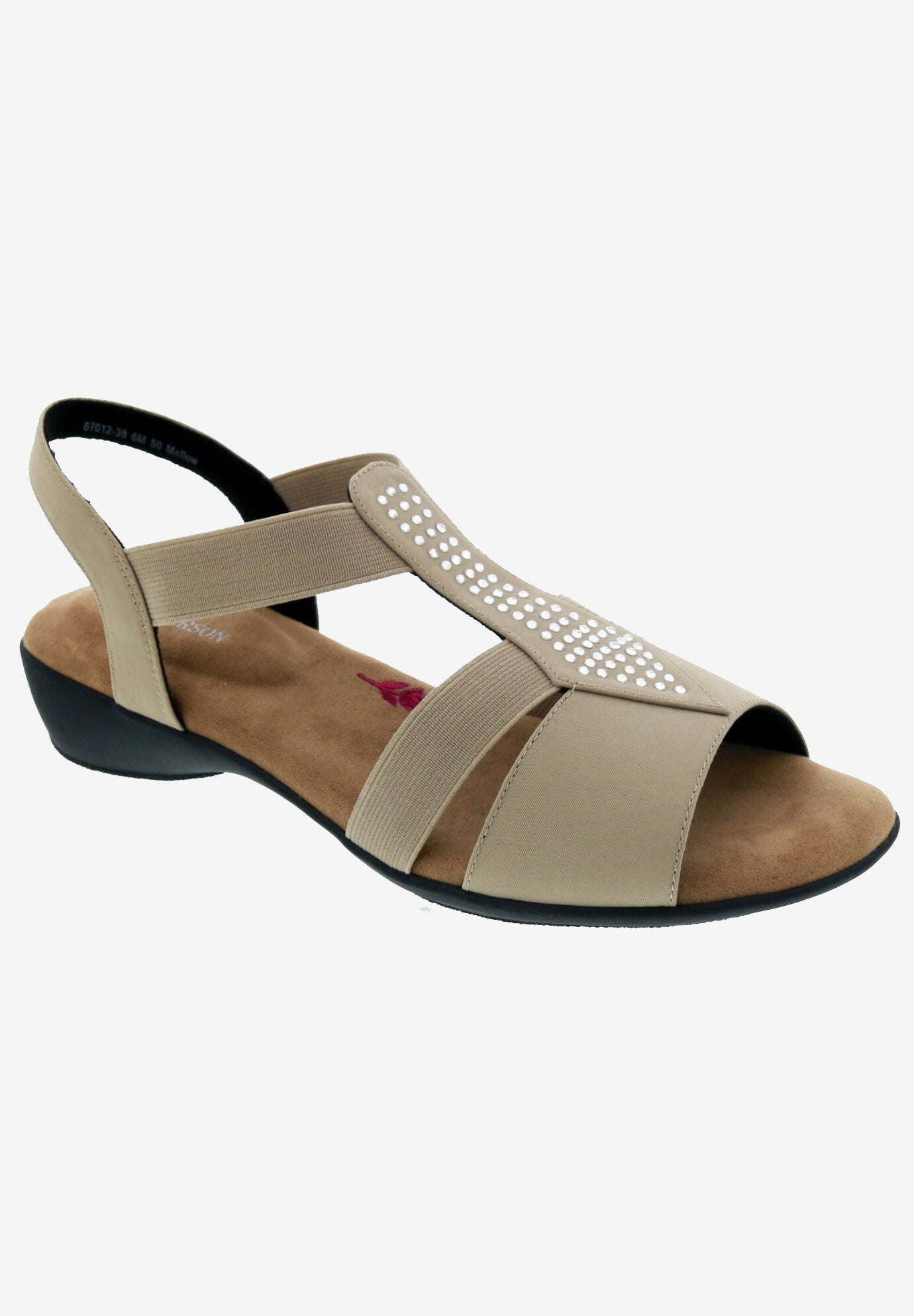 Wide Width Women's Mellow Sandal by Ros Hommerson in Sand Stretch (Size 11 W)