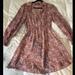 Zara Dresses | Long Sleeve, Paisley Zara Dress Xs. Perf Condition | Color: Pink | Size: Xs