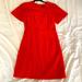 J. Crew Dresses | Jcrew Mini Dress With Flutter Sleeves Coral Red | Color: Red | Size: 0