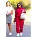 Adidas Pants & Jumpsuits | - Adidas Red Vintage Windbreaker Pants! | Color: Red/White | Size: M