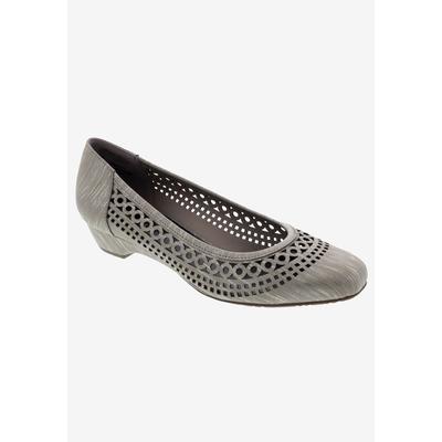 Women's Tina Flat by Ros Hommerson in Taupe Laser Stripe (Size 12 M)